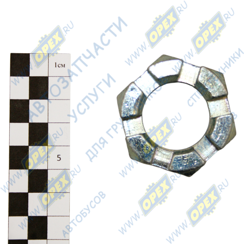 Р5511-2919032 Гайка ГОСТ-5918 М30х1,5 h=20 К=46 (корончатая) SCANIA F-, K-, N Bus (2004-2021); h=20 К=46(коронч.) пальца РМШ ГК Ростар1